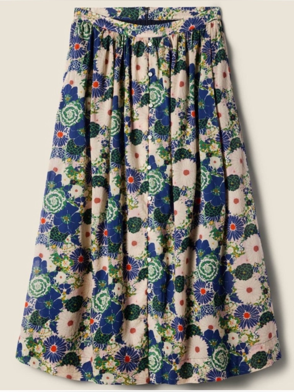 Trovata Birds of Paradise Lisette Floral Skirt size M